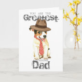 Jack Russell Terrier Vater Karte (Gelbe Blume)