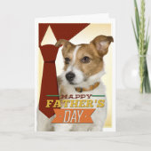Jack Russell Terrier Vatertag Card Karte (Vorderseite)