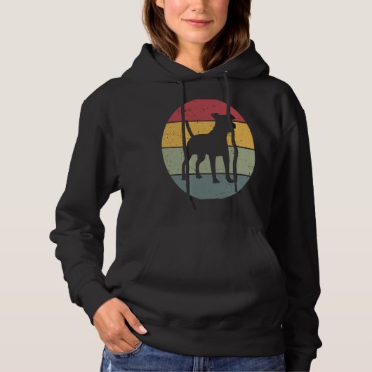 Jack Russell Terrier Vintage Hoodie (Vorderseite)