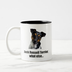 Jack Russell Terrier, was sonst... Zweifarbige Tasse