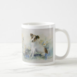 Jack Russell Terrier Watercolor Dog Painting Kaffeetasse