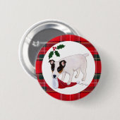 Jack-Russell-Terrier-Weihnachten Button (Vorne & Hinten)