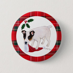 Jack-Russell-Terrier-Weihnachten Button