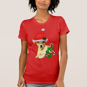 Jack Russell Terrier Weihnachten Fröhlich T-Shirt