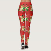 Jack Russell Terrier Weihnachten Leggings (Rückseite)