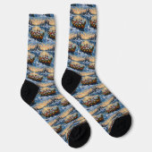Jack Russell Terrier Weihnachtsboot Urlaub Socken (Rechts)