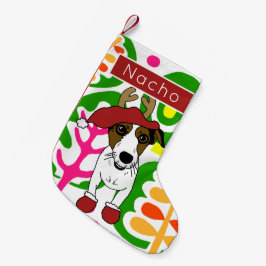 Jack Russell Terrier Weihnachtsfeiertag Strumpf Kleiner Weihnachtsstrumpf