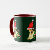 Jack Russell Terrier Weihnachtsgeschenke Tasse (Vorderseite Links)