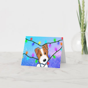 Jack Russell Terrier Weihnachtskarte Feiertagskarte