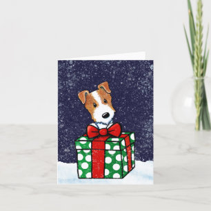 Jack Russell Terrier Weihnachtskarte Karte