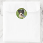 Jack Russell Terrier Welpe Runder Aufkleber (Tasche)