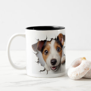 Jack Russell Terrier Zweifarbige Tasse