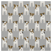 Jack Russell Terriers gute Hunde stehend gewartet Stoff (Muster)