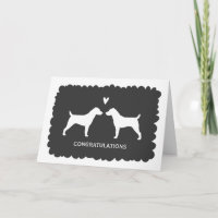 Jack Russell Terriers Hochzeiten Glückwunsch