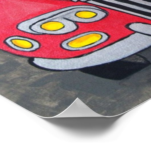 Jack Russell Terriers Joy Ride Poster (Ecke)