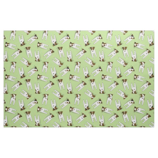 Jack Russell Terriers Mustermalz oder JEDE Farbe Stoff (Fat Quarter (45,7 x 55,9 cm))