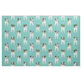 Jack Russell Terriers niedliche Hunde Muster Stoff (Fat Quarter (45,7 x 55,9 cm))