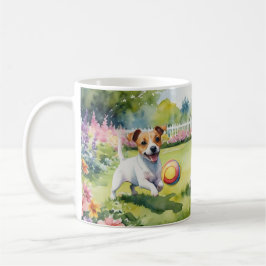 Jack Russell Terriers Playful Dogs Watercolor Kaffeetasse