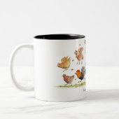 "Jack-Russell-Terror-" Becher Zweifarbige Tasse (Links)