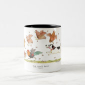 "Jack-Russell-Terror-" Becher Zweifarbige Tasse (Mittel)