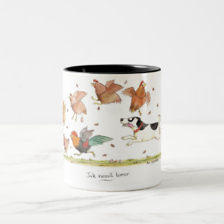 "Jack-Russell-Terror-" Becher Zweifarbige Tasse