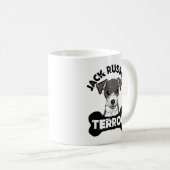 Jack Russell Terror Funny Parsons Terrier Dog Kaffeetasse (VorderseiteRechts)