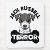 Jack Russell Terror Funny Parsons Terrier Dog Mousepad (Vorne)