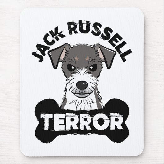 Jack Russell Terror Funny Parsons Terrier Dog Mousepad (Vorne)