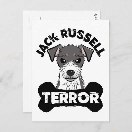 Jack Russell Terror Funny Parsons Terrier Dog Postkarte (Vorne/Hinten)