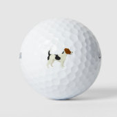 Jack Russell Terrrier Golfball (Vorderseite)