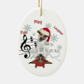 Jack Russell Time To Play Ornament (Hinten)