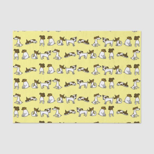 Jack Russell Tissue Paper Seidenpapier (Vorderseite)