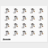 Jack Russell Tragend Sonnenbrillen Stickers (Blatt)