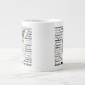 Jack Russell Traits Jumbo Tasse (Vorderseite)