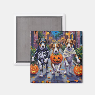 Jack Russell Trick-oder-Treating Halloween-Kostüme Magnet