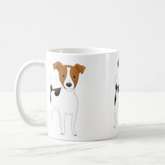 Jack Russell Trio Kaffeetasse (Links)