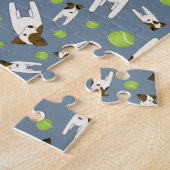 Jack Russell und Tennisbälle niedliches Hundeschem Puzzle (Seite)