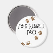 Jack Russell Vater Magnet (Vorderseite/Rückseite)