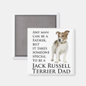 Jack Russell Vater Magnet (Vorderseite/Rückseite)