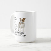 Jack Russell Vater Tasse (Vorderseite Links)
