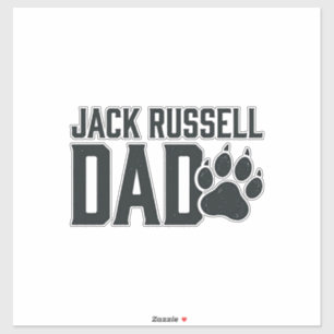 Jack Russell Vater Vintage Pfotenabdruck-Shirt Des Aufkleber