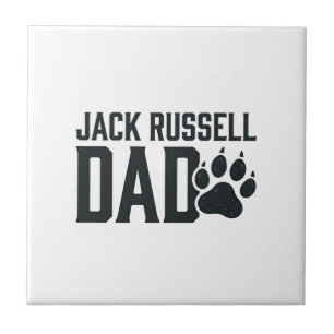 Jack Russell Vater Vintage Pfotenabdruck-Shirt Des Fliese