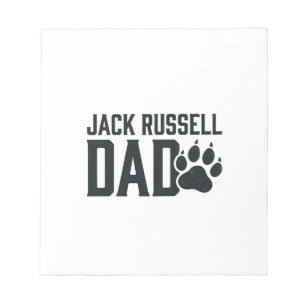 Jack Russell Vater Vintage Pfotenabdruck-Shirt Des Notizblock