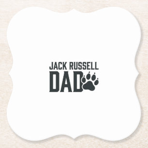 Jack Russell Vater Vintage Pfotenabdruck-Shirt Des Untersetzer