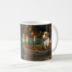 Jack Russell Weihnachtsfestreise Kaffeetasse