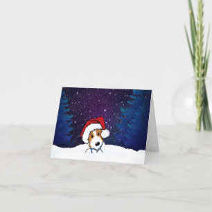 Jack Russell Weihnachtskarte Feiertagskarte