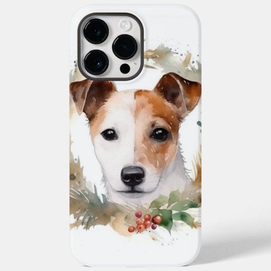 Jack Russell Weihnachtsmann Festliche Jungfrau Case-Mate iPhone Hülle (Rückseite)