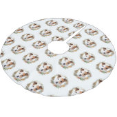 Jack Russell Weihnachtsmann Festliche Jungfrau Polyester Weihnachtsbaumdecke (Schrägansicht)
