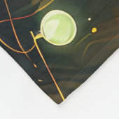 Jack Russell Weihnachtsreise Fleecedecke (Ecke)