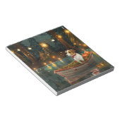 Jack Russell Weihnachtsreise Notizblock (angewinkelt)